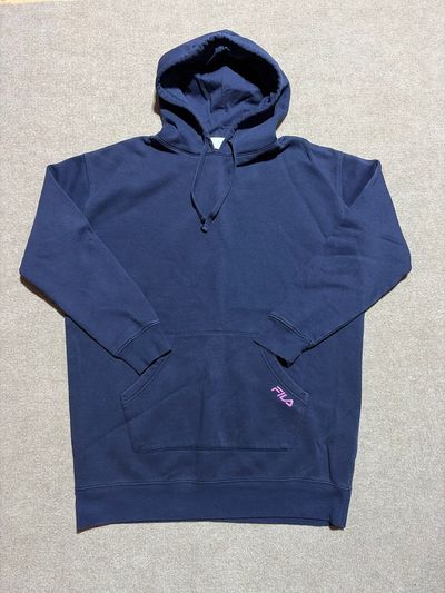 Fila Navy blue. Tunic length hoodie. Great with leggings. EUC Women's - S