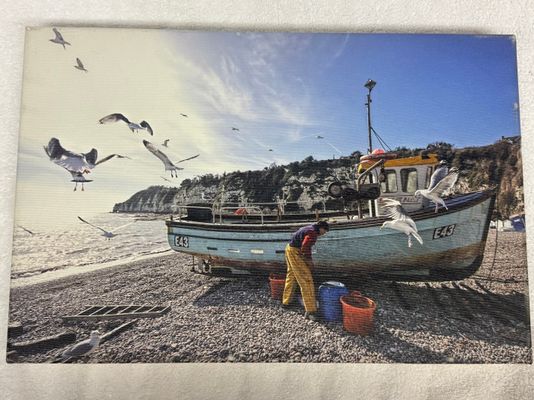 Boating Canvas Picture 11.5inches X 17.5 inches Boating Canvas Picture 11.5inches X 17.5 inches