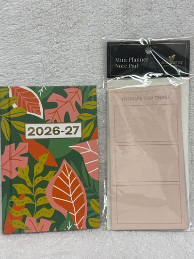Brand New Planner and Notepad Brand New Planner and Notepad