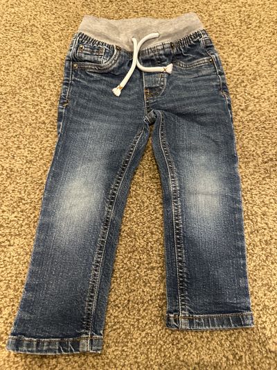 Cat and Jack drawstring jeans skinny pants  2T