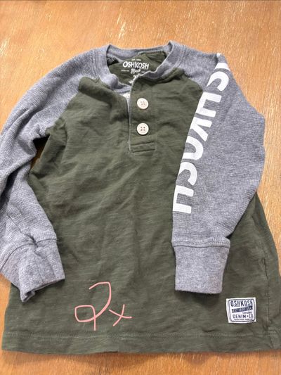 Oshkosh Thermal Henley ls shirt 2T
