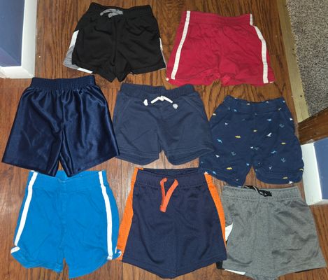 2T/24M Set of 8 Boys Shorts  2T