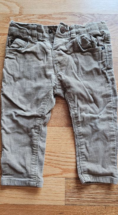 Zara Baby Boys Like New boys 9-12M corduroy pants inner adjustable taps 9-12 Months