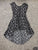 Justice Black and white shirts romper w long skirt 10-12