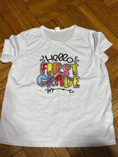Hello first grade t shirt  7-8