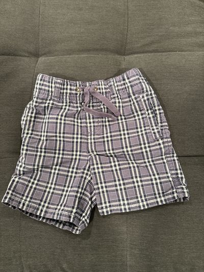 Gymboree Gray plaid shorts drawstring with front and back pockets 18-24 Months