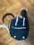 Wild fable mini black fabric white trim bookbag