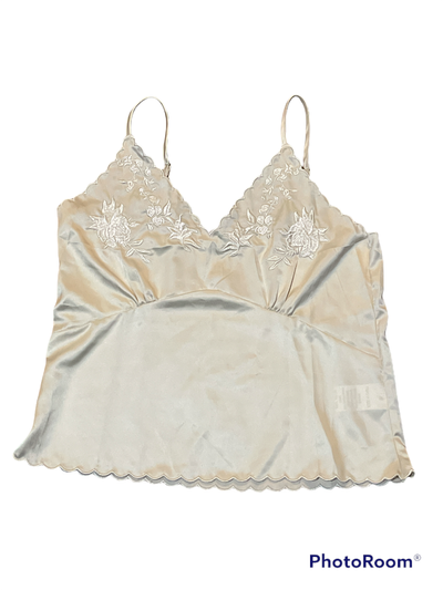 Junior beige satin knit lace shirt crop Never worn Junior XS - 0