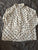 Fashion Nova White & Black Polka Dot LS Blouse Junior S - 3