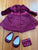 American Girl Bitty Baby Dressy Outfit, shoes, handbag
