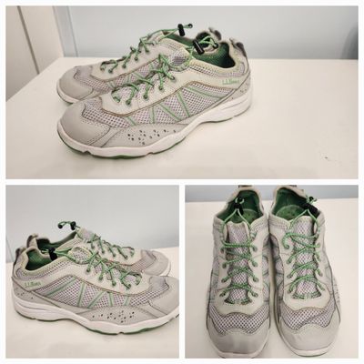 LI Bean Sneakers gray and green 8 (Adult)