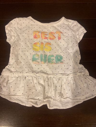 Koala kids Best sis ever short sleeve shirt 2T