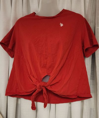 RALPH LAUREN polo Red top Junior M - 4