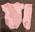 Jimonda Pink onesie and footed pants 0-3 Months