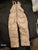 quilted puffer snow bib overalls in a light pink quilted puffer snow bib overalls in a light pink color, 6T/6