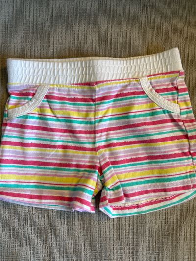 Baby gap White multicolored striped shorts 18-24 Months