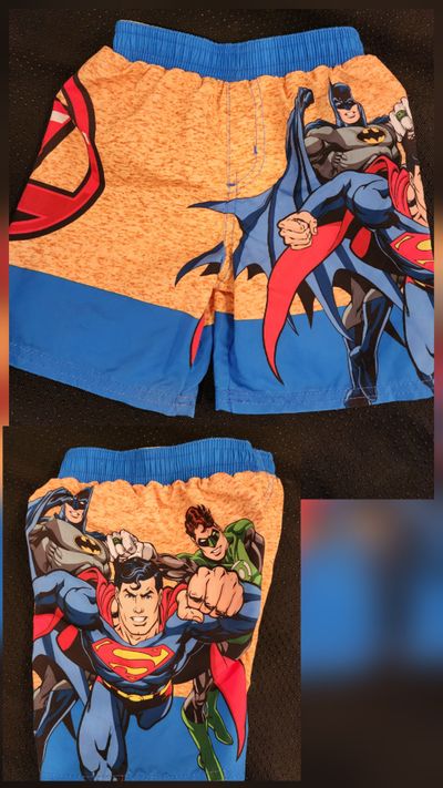 Justice League Superhero Toddler Boys Swim Trunks Justice League Superhero Toddler Boys Swim Trunks Batman Superman 2T