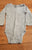 Carter's Like new 12M long sleeves bodysuit feature gray and white stripes 12 Months