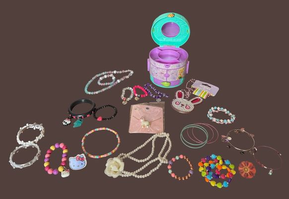 Costume jewelry & tinder bell jewelry box