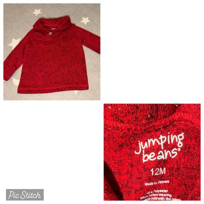 Jumping Beans Red long sleeve sweater 12 Months