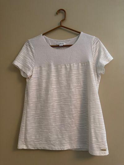 Calvin Klein Soft White Top Women's - M