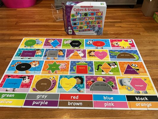 The Learning Journey Colors & Shapes floor puzzle - 50 pieces