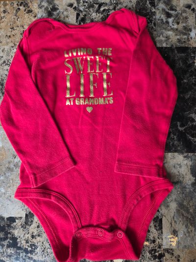 Carters long sleeved onesie Grandma 24 Months