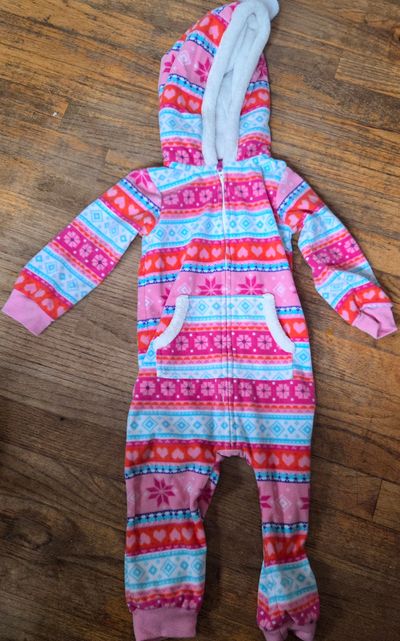 Carters Romper with Hood  24 Months