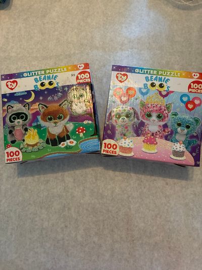 Beanie Boo Puzzle 2 glitter 100 pieces