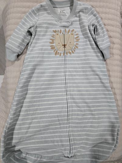 Carters Fleece sleepsack with double zip for easy diaper changes 6-9 Months