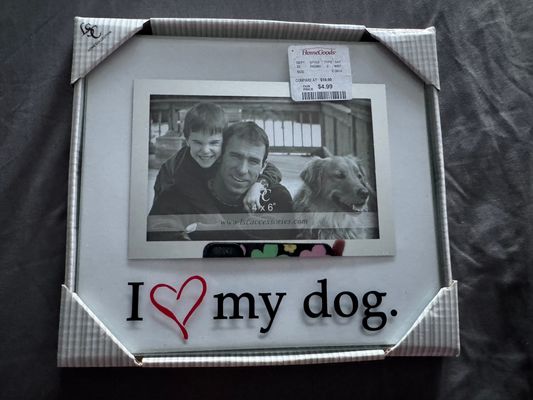 Home Collection NEW- 4x6 I Love My Dog Frame