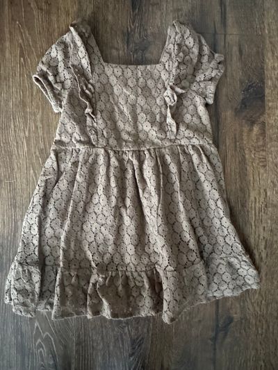 Art Class Brown Lace Dress  4T