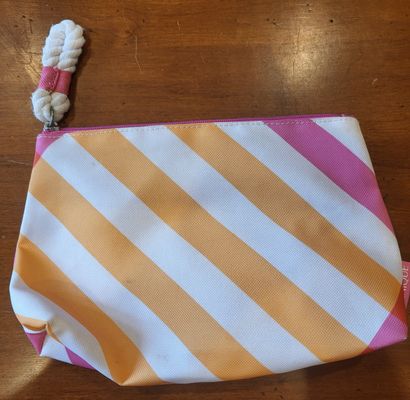Clinique NEW Beatiful spring makeup purse zipper close
