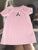 Jordan Air pink short sleeve shirt 12 Months