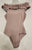 TIMING ROSE BODY SUIT OVER SHOULDER TOP Women's - L