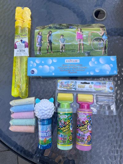 Brand new chalk and bubbles