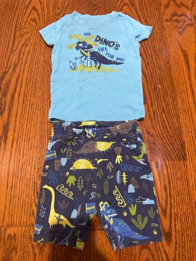 Gymboree Dino short pj set 12-18 mo 12 Months