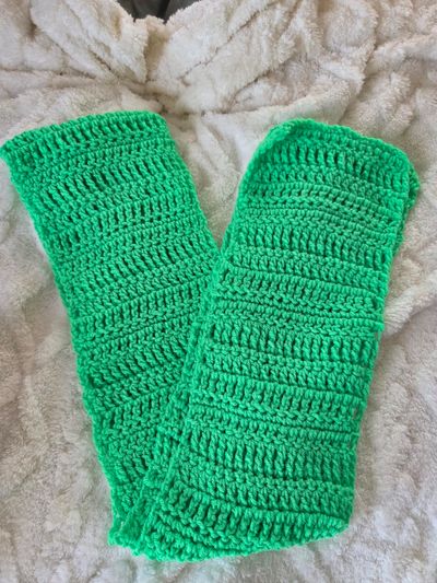 Handmade Neon Green Scarf