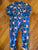Little me Long onesie baseball pjs 18 Months