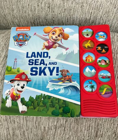 Paw patrol Land sea and sky sound effects book