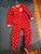 Carter's red and white polka dot fleece footed rei Carter's red and white polka dot fleece footed reindeer sleeper.  24 Months