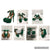 Enelauge velvet green peeptoe ankle strap 4in heel NEW in box/never worn/ extra heel taps 6 (Adult)