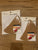 Recollections from Michaels 2 Brand New packages of half moon die cut cards and envelopes