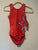 Snowflake Design adult small chest 30-31 inches NEW ret. 69.99 leotard sparkly red with blue, silver star, Scrunc 14-16
