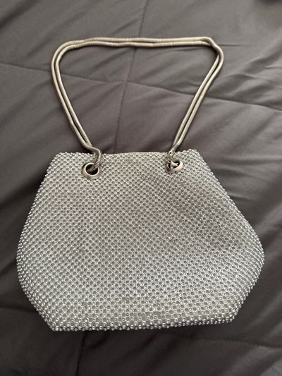 Amazon Small Silver Rhinestone Handba