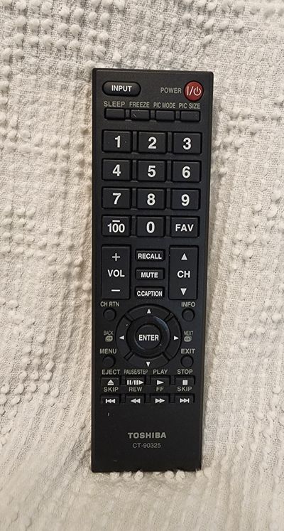 REPLACEMENT REMOTE FOR TOSHIBA TV