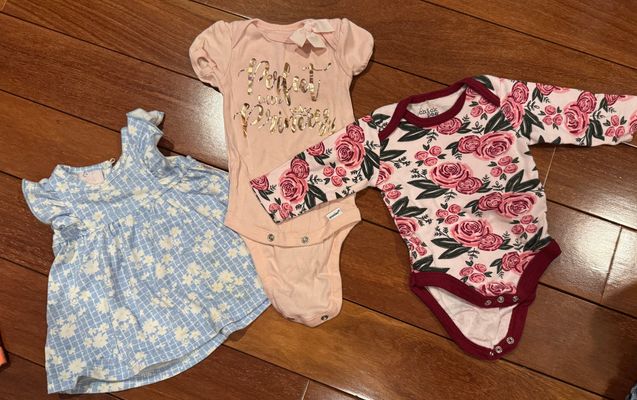 Chick pea gerber etc 3 pieces size 0-3 months  0-3 Months