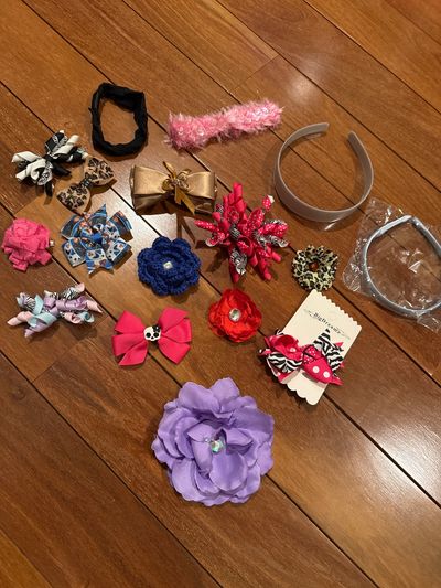 Brand new hair clips, accessories, headbands Flowers