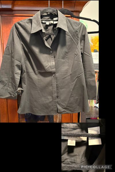 MERONA BLK DRESS SHIRT  Women's - M