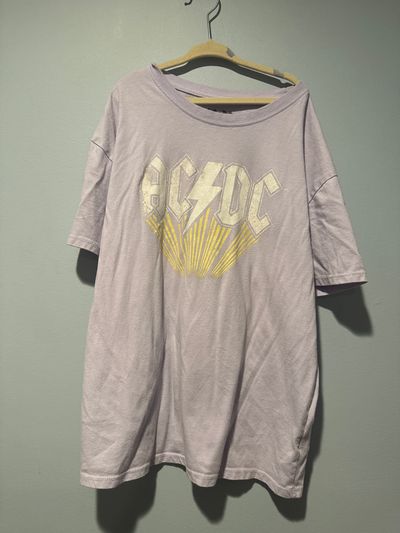 ACDC S/S light purple AC/DC shirt 10-12